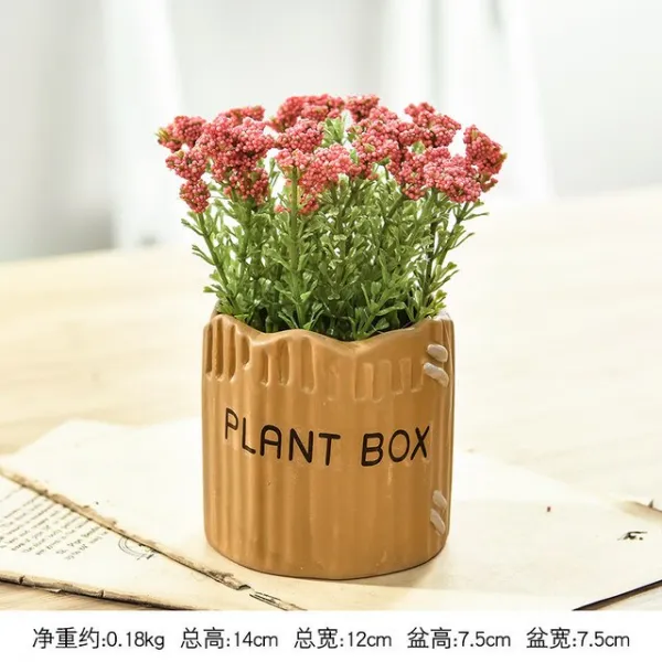 [모숭상]시뮬레이션 화분 실내 장식 인공 꽃 시뮬레이션 꽃 거실 녹색 식물 다육 장식품