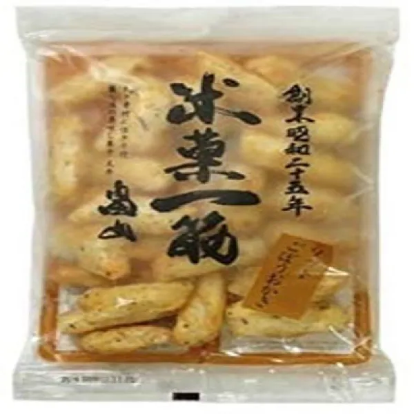 畠山製菓 米菓一筋ソフトごぼうおかき 60g×12袋 하 타케 야마 제과 쌀 과자 외곬 소프트 우엉 찰떡 60g × 12 봉지, 1