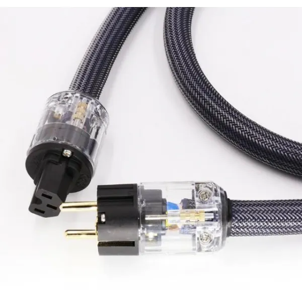 Hifi 오디오 초순도 구리 다중 도체 전원 케이블, EU SCHUKO PLUG_1.5m