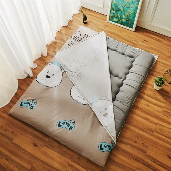 슈퍼싱글매트커버 순면 침대매트리스 파우치 전면덮개 지퍼 다다미 커버 탈부착가능한 침구커버 싱글 방진마스크, C05-180cmx200cm