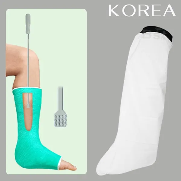 헬스데이 깁스방수커버 다리 팔 방수팩 기브스 깁스긁개, 깁스방수커버 다리L70 + 깁스긁개, 1개