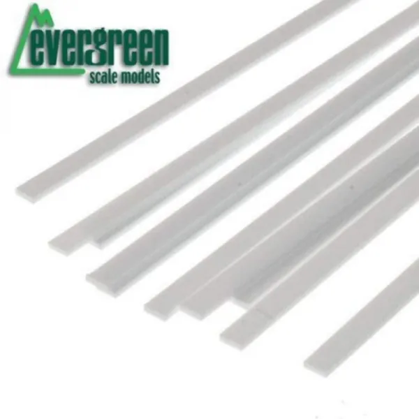 에버그린 플라스틱 소재 플랫 바 두께 0.5x 폭 1.0mm 길이 35cm (10 병), 단일상품