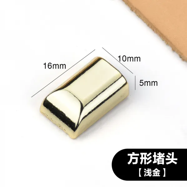 철물부품 금속 지퍼 끌기 트렁크 가방 가죽제품 테일 클립 끝에서 끝나다 마개 블로퍼 띠나사 4709321789, 스퀘어 마개