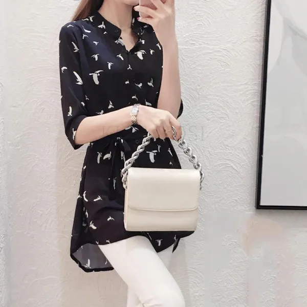 Kirahosi 유니크 2019 여성 예쁜 쉬폰 블라우스 상의 Bg9nj26