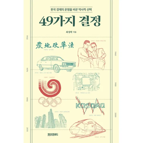 49가지 결정:한국 경제의 운명을 바꾼 역사적 선택, 페이퍼로드, 9791190475303, 최성락 저