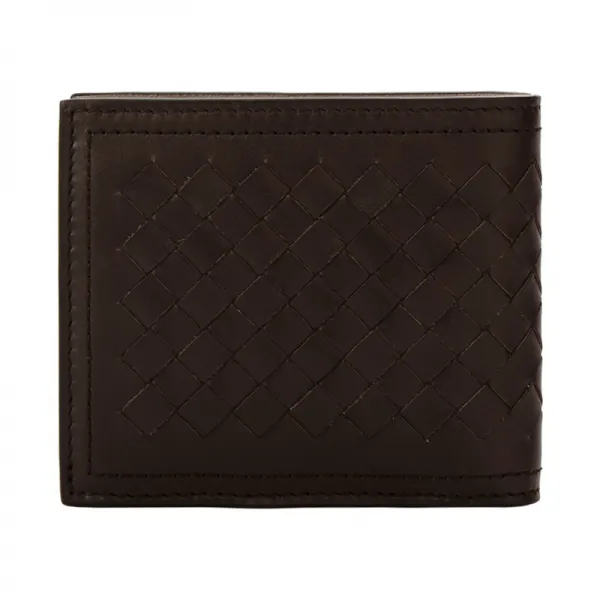 BOTTEGA VENETA beneta boteta beneta botyga 남성 다크 다크 소가죽 짜임 지갑 193642 V465Y 2028