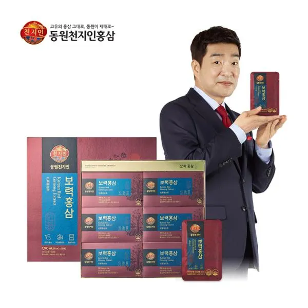 동원천지인 고함량 농축액함유로 기력증진및 면역에 도움되는 보력홍삼 30포 50ml