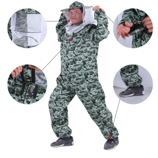 보리수 방충복 양봉 해충 모기 제초 꿀벌 벌복 보호복 벌통 말벌 벌옷