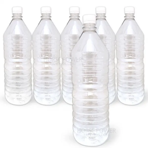 홀스파워 페트병 PET 생수병 플라스틱 생수통 투명 공병 원형, 6개, 1500ml