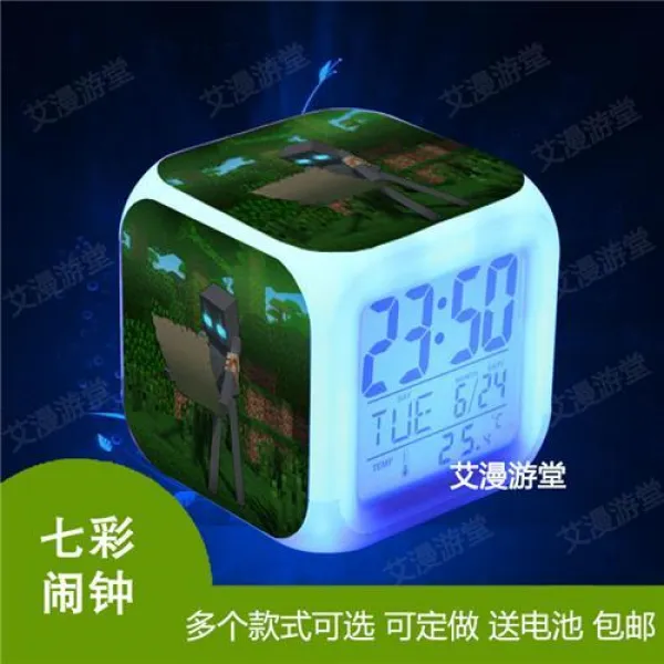 나는 의 세상 펜치 플라이어 공부 금속 침대머리 시끄럽게 굴다 발언 탁상시계 가변형 남자맨 늦잠 자지 097 _배송 배터리 （특이한 지역