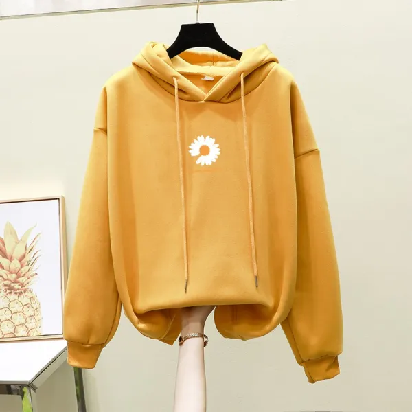 다온샵 루즈핏 동년배 겨울 가을 옷 중학교 소녀 와이드 기모 맨투맨