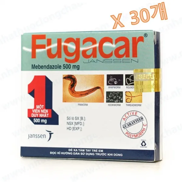 메벤다졸 500mg 30정 C형 얀센 구충제, 30개
