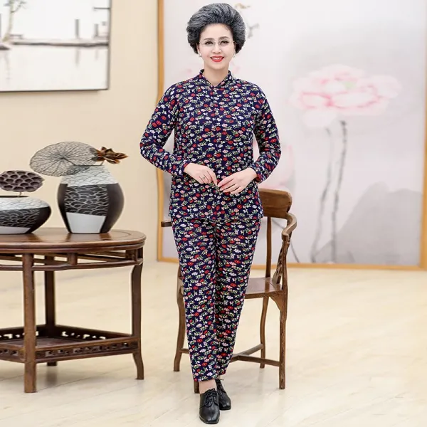 델리아스토어 중노년층 겨울 가을 옷 보온 이너티셔츠 할머자 내복 바지 두꺼운 기모 아내 엄마 커버