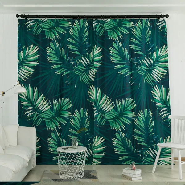 암막커튼 디지털 프린팅 암막 커튼 침실 베란다 거실 전원 상큼 3D입체 겉감, C03-침엽수림