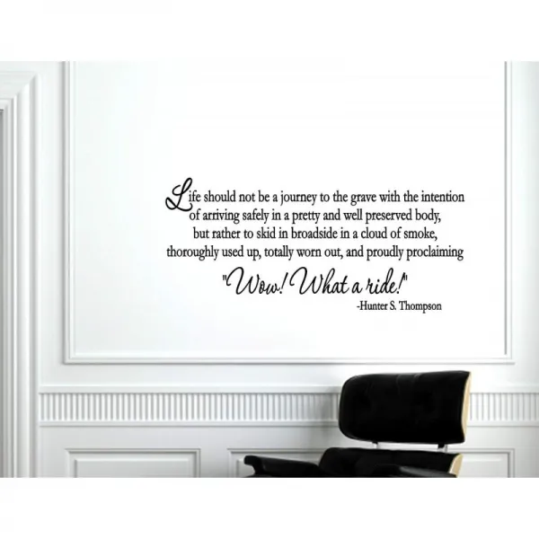 Vinyl Quote Me Life 삶을 예쁘고 잘 보존 된 몸에 담아 의도적으로 또는 안전을 가지고 무덤으로가는 여 단일상품