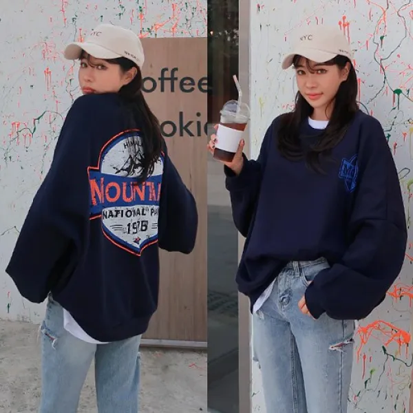 스위트바니 여성용 티셔츠 기모히말라야맨투맨