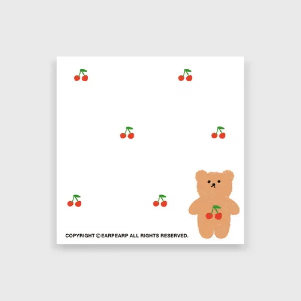 [바보사랑] Cherry big bear(떡메모지)