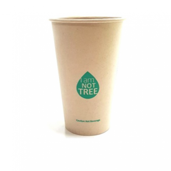 아이엠그리너 사탕수수 일회용 테이크아웃 PLA코팅 그란데 종이컵 480ml, 50개입, 1개