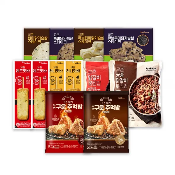 교촌 전상품 맛보기 12 패키지, 단품