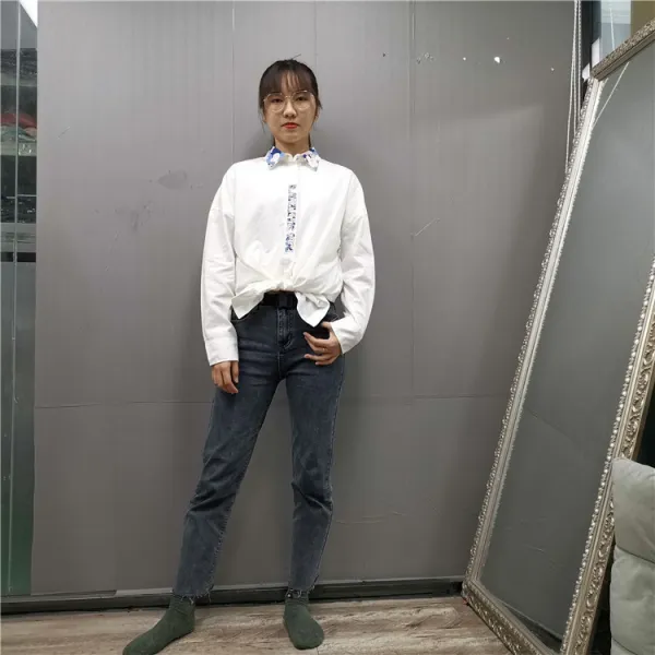 그리워함 러너 하 드랜드 RTYW63835F 봄 여름 가을 스타일리시 트렌드 레쉬 와이드 루즈핏 슬림핏 타입 순면 코튼