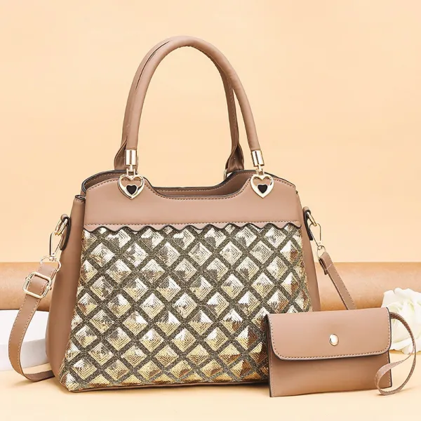 통큰 핸드백 크가방 스타일리쉬 심플 숄더 크로스백 중년 엄마가방