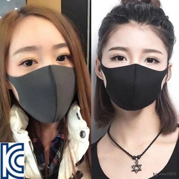 KC인증 고급형 3D마스크 연예인마스크 방한마스크 패, KC인증고급형3D마스크-블랙