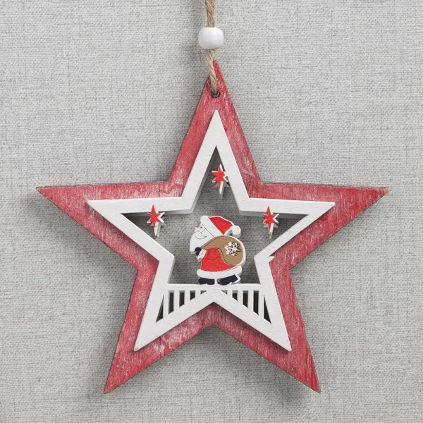 원목 장식 크리스마스별 데코 오너먼트 파티 트리 xmas 교화장식