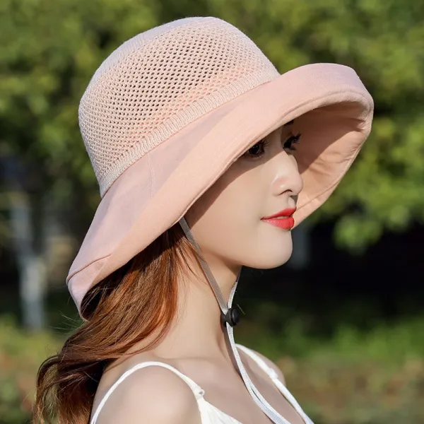 Cs Mall 여성 여름 바캉스 비치 모자 통기성 페도라 썬캡 여행 득템 패션 햇 Hc36