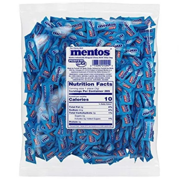 Mentos 페퍼민트 츄위민트 캔디 대용량 385개입2EA, 1개