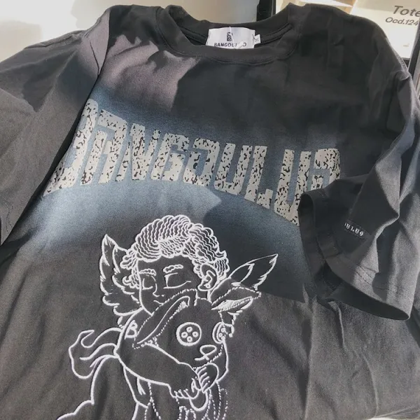 여름반팔티 DAIWING 생각함 비키다 천일염 아이스크림 내 남성 와이드 루즈핏 티셔츠 커플 3389318502