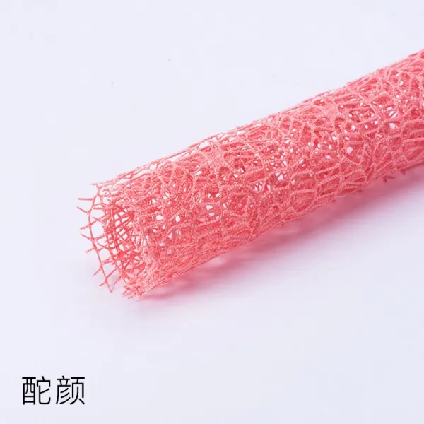 한지 한국식 쟈가드 망사 고급 꽃 포장지 재료 큰구멍 포장 면 DIY꽃다발, T10-얼굴빛이 곱다