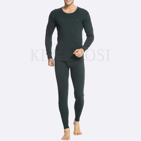 Kirahosi 따뜻한 남성 기모 내의 세트 멋진 남자 내복 잠옷 겨울 홈웨어 12 Ml 10 C8v6apa