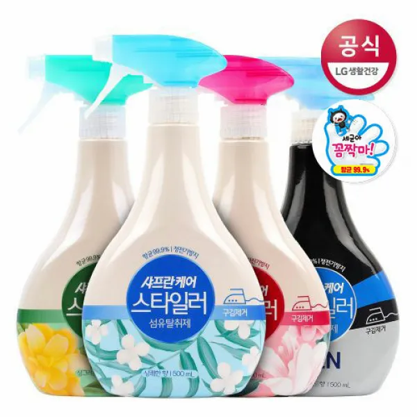 [신세계TV쇼핑]샤프란케어 스타일러 섬유탈취제 상쾌한향 500ml x4개 외3종, MEN 피톤치드향 500ml
