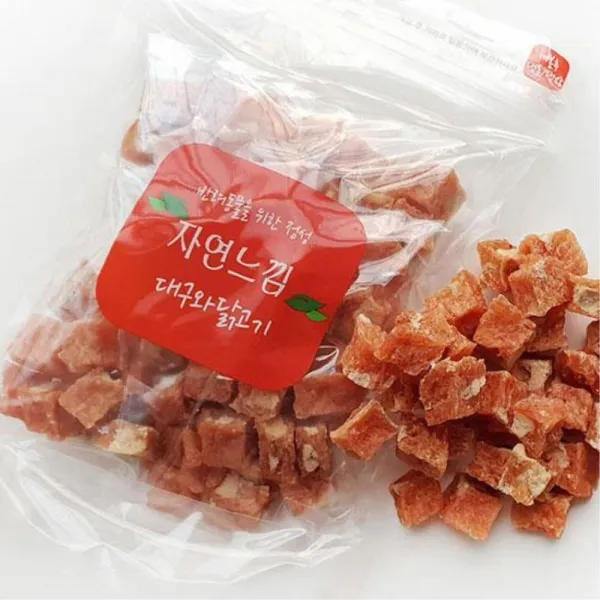 Basket7 대구 닭고기큐브 수제간식 200g 특식 애견용품 별식, 1개