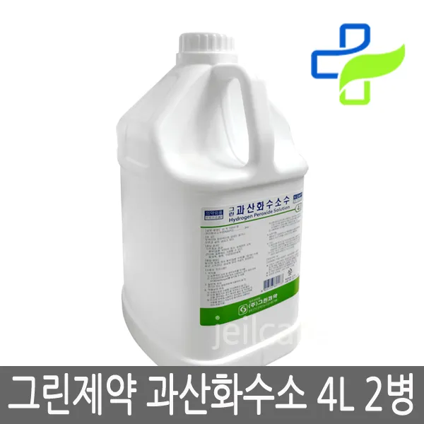 그린제약 과산화수소수 4L 소독약 소독제, 2병