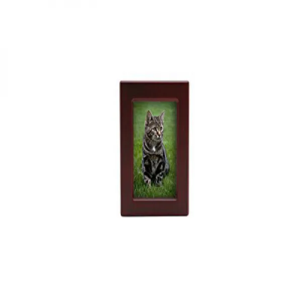 Near Dear Pet Memorials MDF Pet Photo Cremation Urn 25 Cubic Inch Cherry Finish 근린 친애하는 애완 동물 Me, 1
