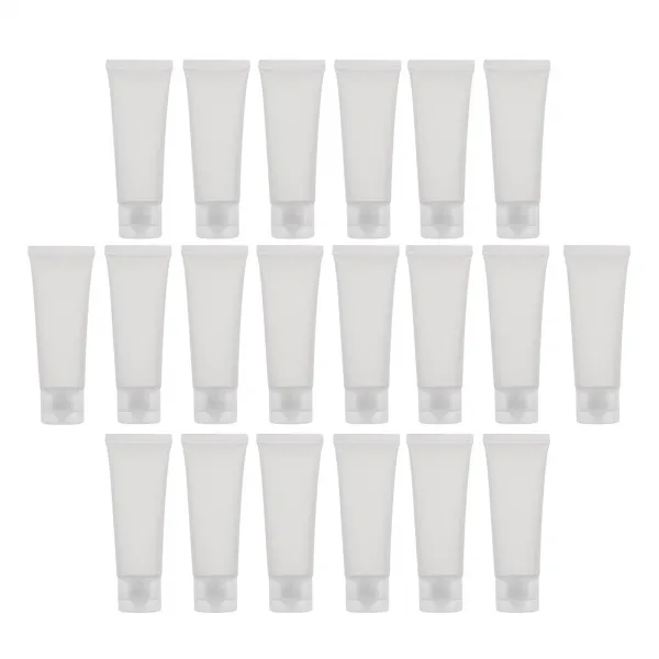 STK 몸 로션 크림 샴푸를위한 20PCS 50ml 빈 플라스틱 관 병은 서리로 덥었습니다, 1개