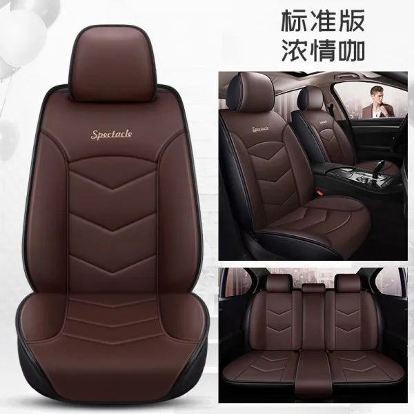 폴크스바겐 신도관 L 탐악탐가 랑경 폴로 전량 가방 전용 자동차 방석 사계절용 풀팩토리 가죽 표준판 커피 색