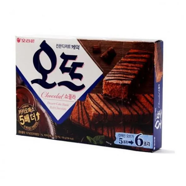 디자인그룹 티에스 오리온 오뜨 쇼콜라 150g x 6개 과자케이크, 1