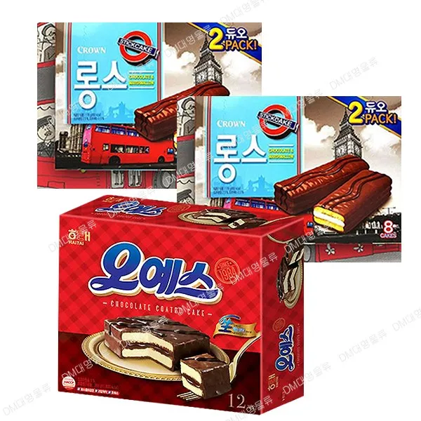 크라운 롱스 176gx2개+해태 오예스 360gx1개 묶음행사, 360g, 3개