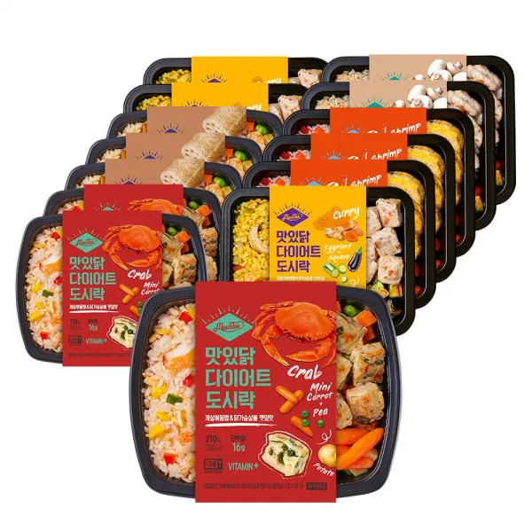 맛있닭 다이어트 도시락 5종 14팩 이주일 식단 구성, 없음, 12_혼합구성