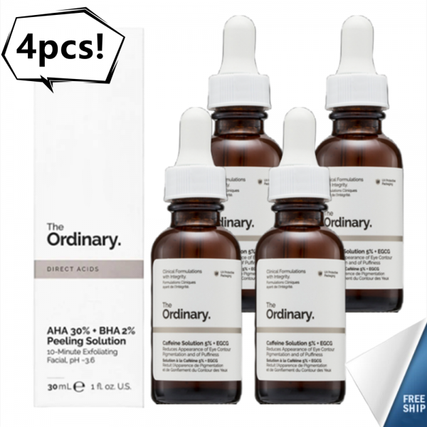 Ordinary AHA 30% BHA 2%30ml Pering Soution Ordinary 에센스 30ml 혜택, 4pcs