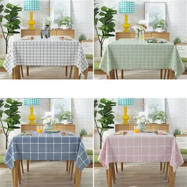 심플 식탁보 북유럽 티 테이블 방수 방지테이블 Pvc 노르딕 면 마그네틱 롱 스퀘어 테이블 000041839