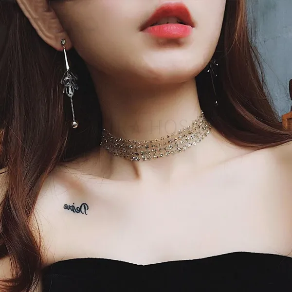 kirahosi 가을 여성 악세사리 패션 목걸이 여자 심플 쇄골사슬 펜던트 7 GS 8+덧신 증정 CNkp18lm
