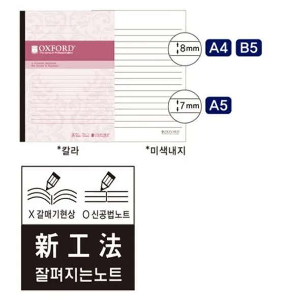 차분_무배_ bua_W3830F3 다이어리 문구용품 사무용품 노트류 메모류 복덩이_(묶음상품)잘펴지는노트B5(30매/칼라/옥스포드)x56개[W3830F3], 본상품선택, 상세 설명 참조