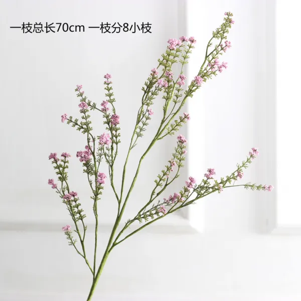 잊지 마세요 나는 인조 채화 실내 거실 가죽 꽃망울이 별 비판함 헤어뒤꽂이 배합 X3개 분홍색