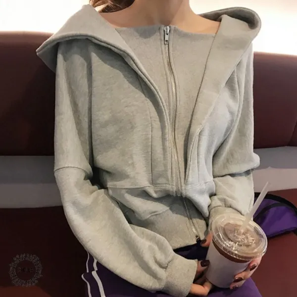 여성후드집업 오버핏