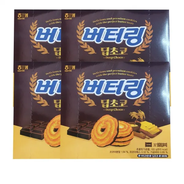 해태 버터링 딥초코 155g 4개, 1세트