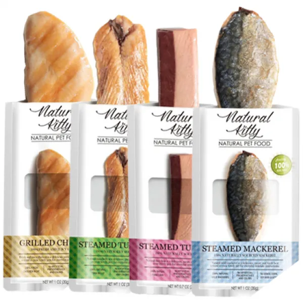내추럴키티 고양이간식 (30g 1개입) 4종택 100%원재료, 1p, 그릴 닭고기(30g×1p)
