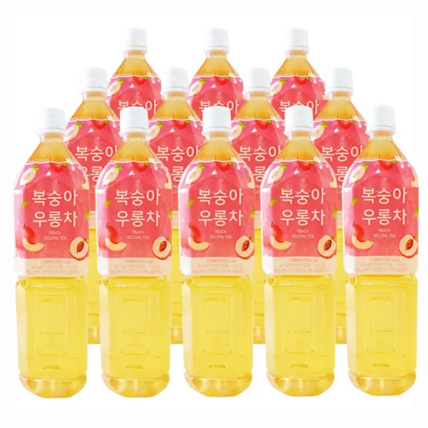 평중 복숭아우롱차 1.5Lx12병(유통기한임박2021.4.15), 단일상품